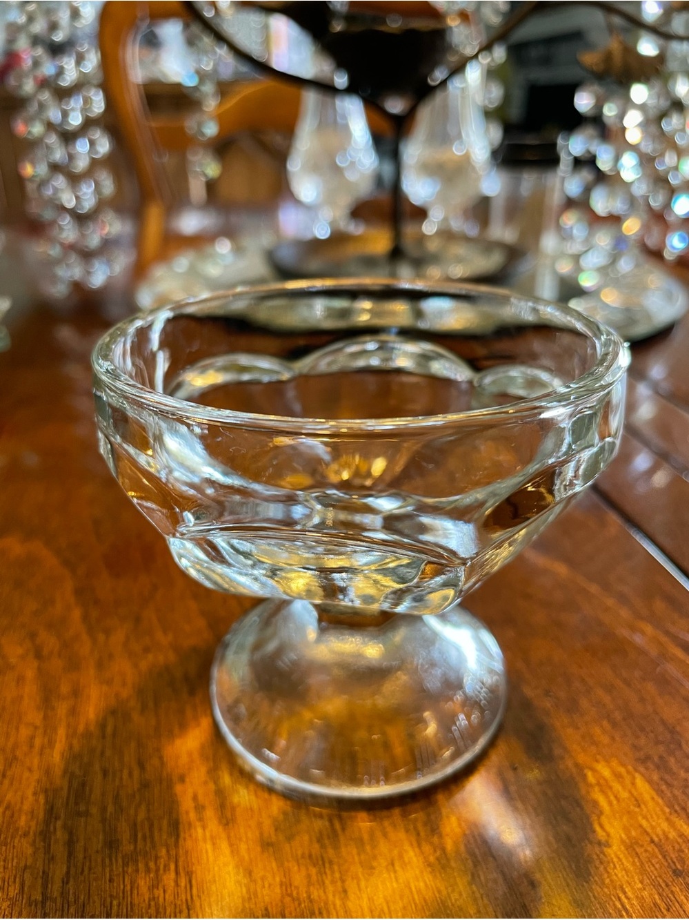 Vintage Libbey Glass Colonial Panel Sherbet Dishes Set of 4